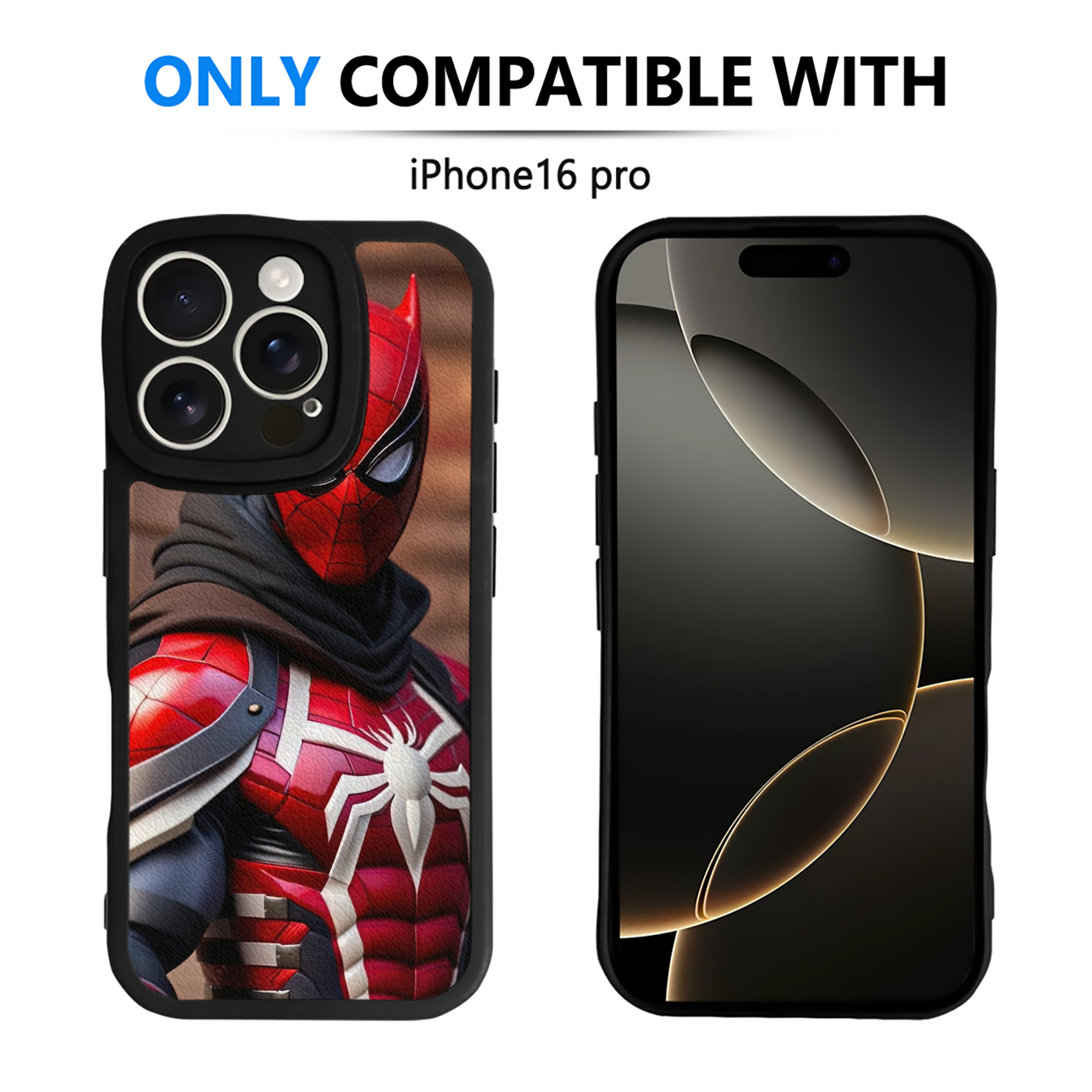 （画像用） Deadpool デッドプール 【iPhone 16シリーズ対応】シリコンスマホケース（レザー調） 材質：シリコン